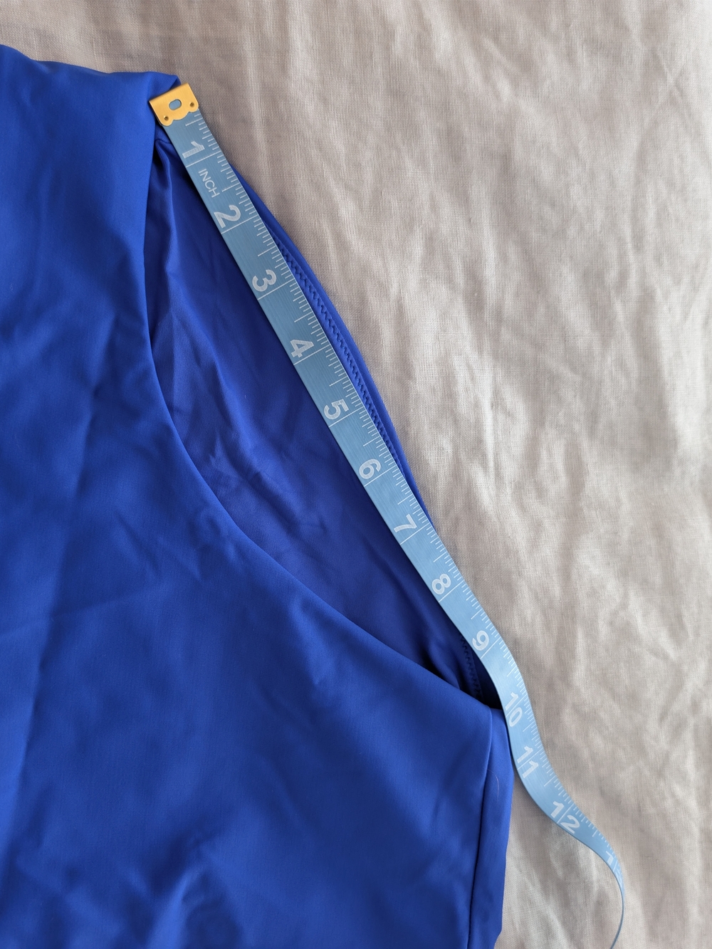 NWT Quince Royal Cobalt Blue Italian High Waisted Bikini Bottom Size Large - Picture 5 of 5